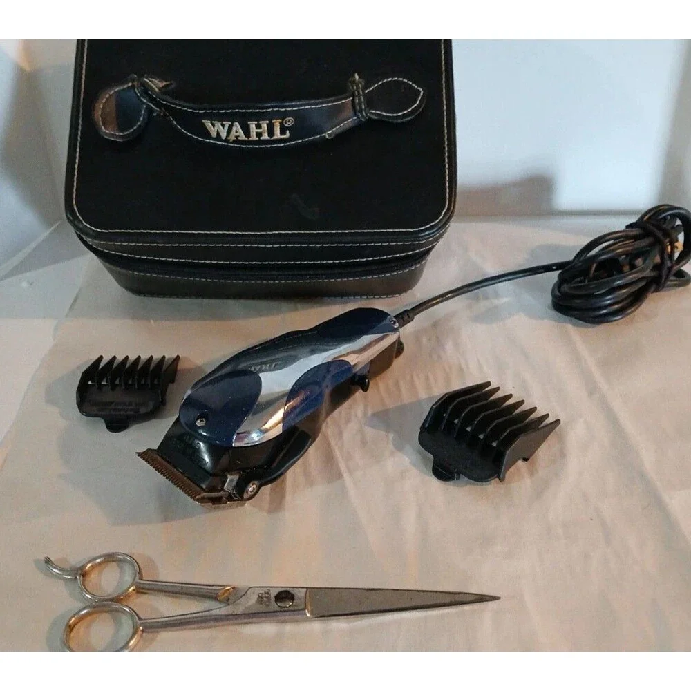 Vintage Wahl Profesional Sterling 4 Clippers With Accessories-Case TESTED WORKS